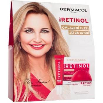 Dermacol Bio Retinol подаръчен комплект: дневен крем за лице Bio Retinol 50 ml + околоочен крем Bio Retinol 15 ml за жени