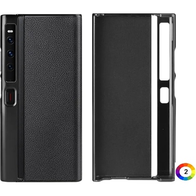 Huawei Mate Xs 2 Litchi Texture Wallet Кожен Калъф и Протектор