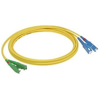Patchcord FO duplex E2000/APC-SC, 9/125um , SM 2m