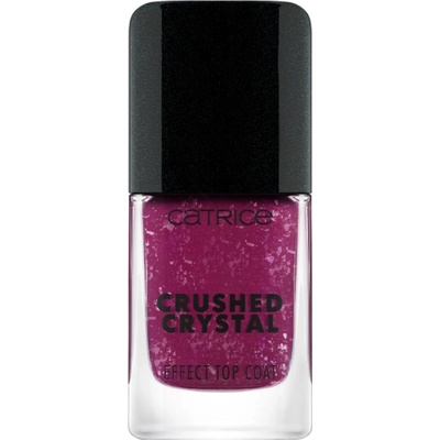 Catrice Effect Top Coat Crushed Crystal třpytivý vrchní lak na nehty 010 Amethyst Aura 10,5 ml