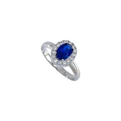 Infinitysilver Stříbrný prsten s tmavě modrým zirkonem KR330MZt53