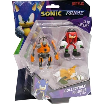 Image 1 of Sonic the Hedgehog Sonic Prime Collectible 3 Pack S1 6.5cm Random Son2020