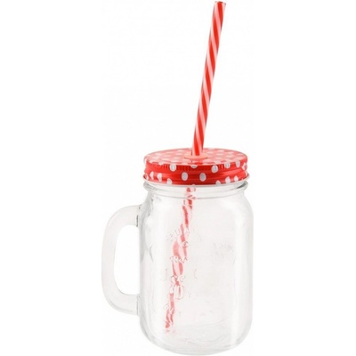 Straw Sklenice víč+brč puntík 450 ml