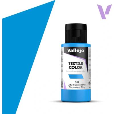 Vallejo Textile Color 40511 fluorescent blue 60 ml