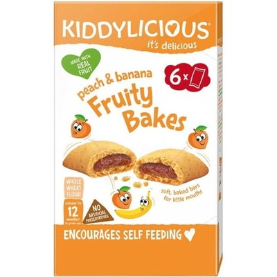 Kiddylicious koláčiky s jablčno-broskyňovo-banánovou náplňou 18 x 22 g