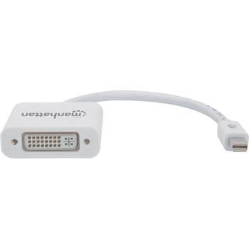 Image 1 of Manhattan Преходник Manhattan, от Mini DisplayPort(м) към DVI(ж), бял