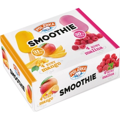 Polarka Smoothie mango, malina 8 x 55 ml