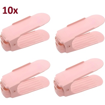 HARAHU 10x Органайзер за обувки - Розов KP18463 (18463)