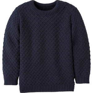 disana Детски вълнен пуловер disana Kid's Aran-Pullover Wool jumper - Indigo - размер 134/140 (EU) (704-3607-1215)