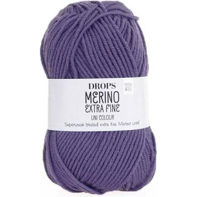 Příze DROPS Merino Extra Fine uni color 44 -fialová royal