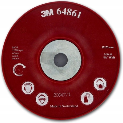 3M Podložný talíř RED 125 mm M14