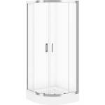 Cersanit Полукръгла душ кабина Cersanit Arteco с 2 плъзгащи се врати 80x80 хром (S157-001)