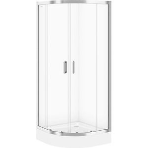 Cersanit Полукръгла душ кабина Cersanit Arteco с 2 плъзгащи се врати 80x80 хром (S157-001)