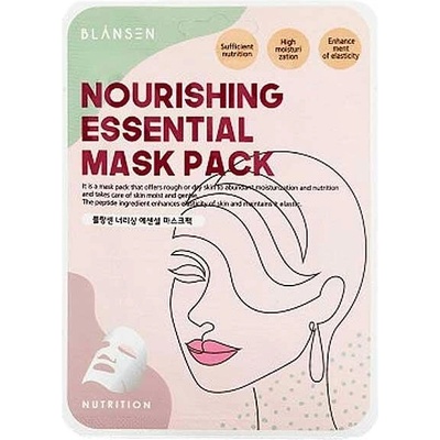 Chamos Cosmetics Подхранваща и ренерираща маска с 5 вида пептиди и колаген Chamos Blansen Nourishing Essential Mask Pack (CHBL610015)