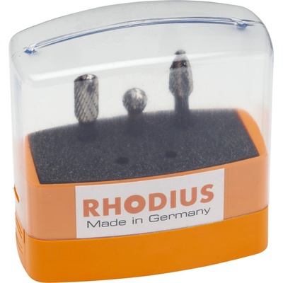 RHODIUS Sada tvrdokovových frézovacích dříků HF SET 3 TOP TOPline