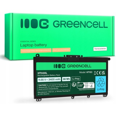 Green Cell HP163 3550 mAh batéria - neoriginálna