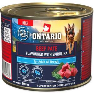 ONTARIO Консерва Ontario Adult говеждо пате с вкус на спирулина 200g (214-859792)