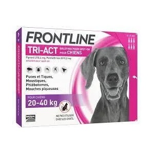 Merial Frontline Tri-Act L Фронтлайн Три Акт против кърлежи, бълхи и летящи насекоми за кучета от 20 до 40kg