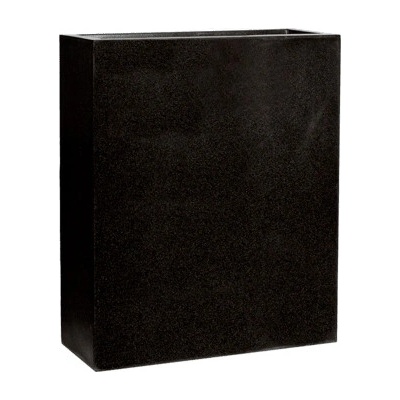 Capi Kvetináč Lux Terrazzo envelope čierny 60x24x74 cm