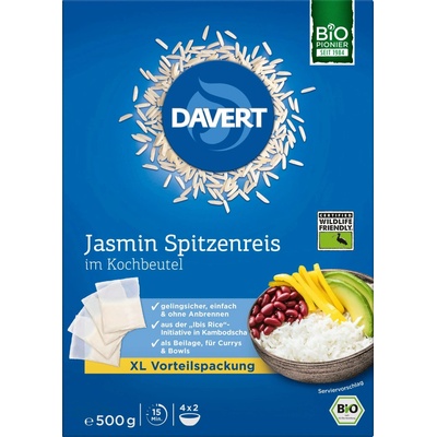 Davert WF Ibis Rice bílá jasmínová rýže ve varných sáčcích bio 0,5 kg