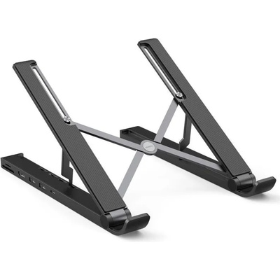 Докинг станция Ugreen Laptop Stand Docking Station (80551), 1x USB-C към 2x USB A, 1x HDMI, 1x SD/MicroSD четец, черна, поставка за лаптоп (80551 / 50797)