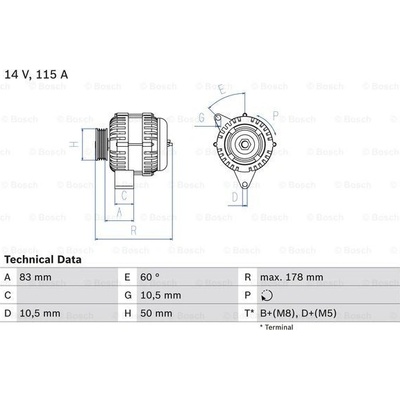 BOSCH Generátor 0986041320