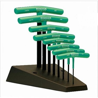 Bondhus Sada T-klíčů TTHX 8 torx T9-40+stojan 33034