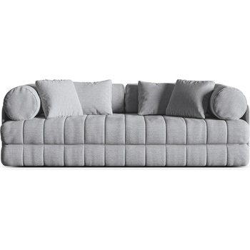 Cosmopolitan Design Светлосив сгъваем диван от прежда с примки от букле 206 cm Kemi - Cosmopolitan Design (COS_3SF_207_F1_KEMI3)