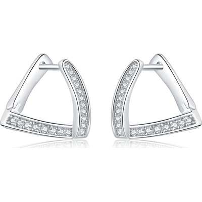 Olivie Geometrické strieborné náušnice 4559