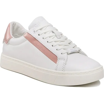 Calvin Klein Сникърси Calvin Klein Logo Cupsole Lace Up HW0HW01353 Бял (Logo Cupsole Lace Up HW0HW01353)