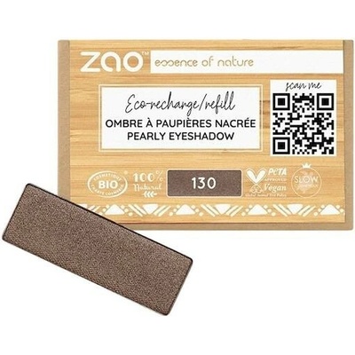 Zao Oci Eyeshadow-Primer Perleťová náplň do očních stínů 130 Intense Brown 1,3 g