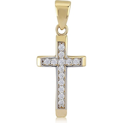 Lillian Vassago Zlatý křížek se zirkony LLV06 GP120