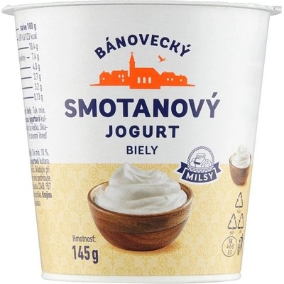 Milsy Bánovecký smotanový jogurt biely 145 g