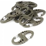 MIL-TEC - S-Hook Carbine Set - 10 pcs - OD Green - 13458401
