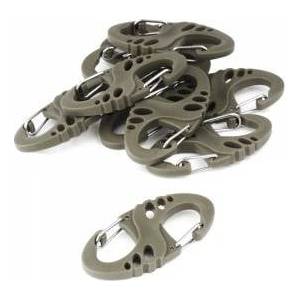 MIL-TEC - S-Hook Carbine Set - 10 pcs - OD Green - 13458401