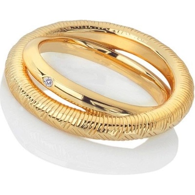 Hot Diamonds Stříbrný pozlacený prsten x Jac Jossa Hope DR229