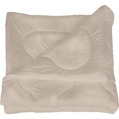 Изгодна завивка от микрофибър в светло бежово