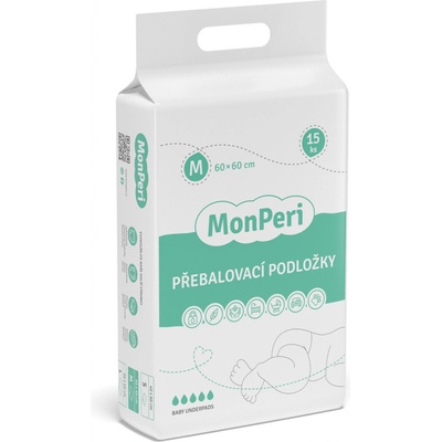 MonPeri Přebalovací podložky M 60x60 15 ks