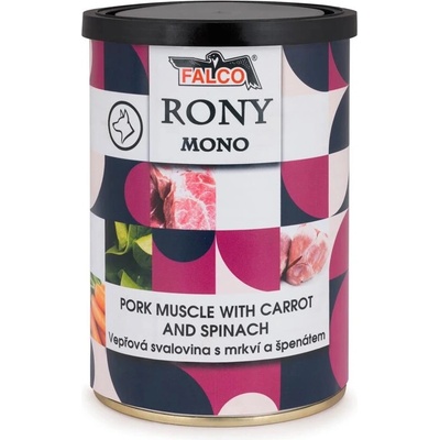Rony Mono vepřová svalovina s mrkví a špenátem 400 g
