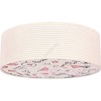 Candellux Детска плафониера KIDDY 2xE27/40W/230V бежов/розов (CA1009)