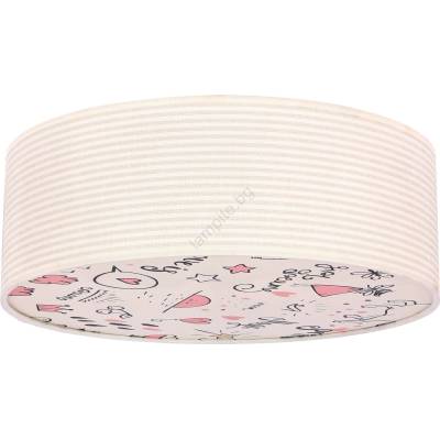 Candellux Детска плафониера KIDDY 2xE27/40W/230V бежов/розов (CA1009)