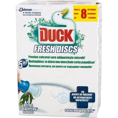 Duck Ароматизатор за тоалетна Fresh Discs, гел, евкалипт, 36 ml