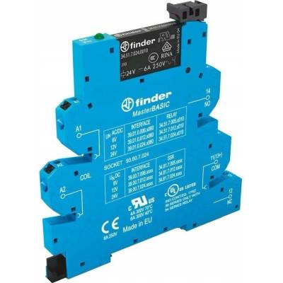 Relé Finder 24V IP20 6A