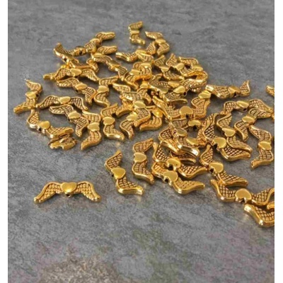 Pro Háčkování Andělská křídla 20 x 7 x 3 mm zlatá