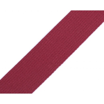 Popruh bavlněný 490011/8550 vínový, šíře 3cm (popruh v metráži)