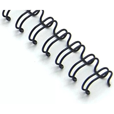 kovový chrbát 11,1mm (7/16") čierna 100ks