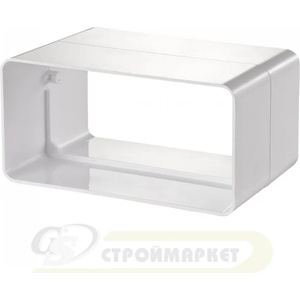 VENTS КОНЕКТОР ЗА ПЛОСЪК ВЪЗДУХОВОД 515 55х110 ПВЦ (63080,515)