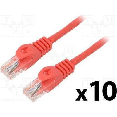 Lanberg PCU6-20CC-0150-R Patch U/UTP Cat 6 RJ45 vidlice z obou stran lanko CCA