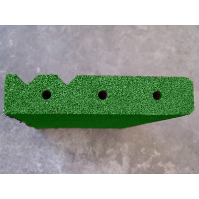 Gumový obrubník 500x230x40 mm zelený