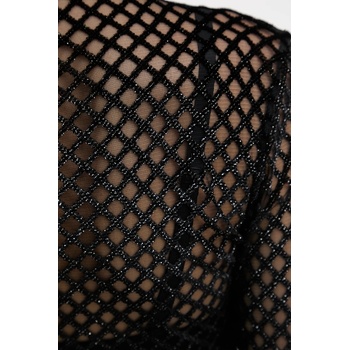 Patrizia Pepe Блуза Patrizia Pepe дамска в черно с десен 8M1744 A638 (8M1744.A638)